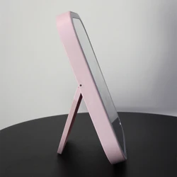 Rechargeable Lighted Vanity Mirror, Dimmable Table Countertop Cosmetic Travel Mirror with Touch Screen Switch
