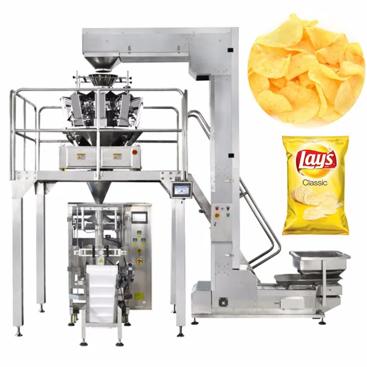 Automatic Vertical Pringles Potato Chips Biscuit Snack Packing Machine Pouch Filling Sealing Packaging Machine