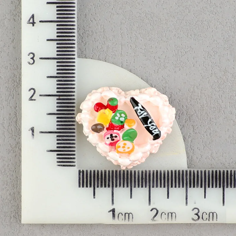 hot sale artificial rainbow cake cupcake waffle cookies design miniature food charms