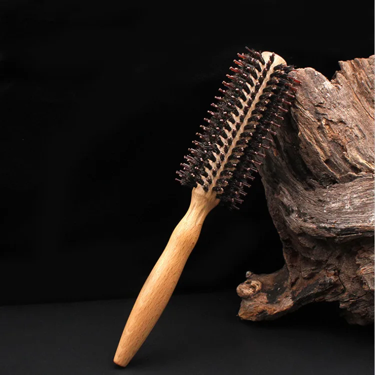 Wholesale price heat resistant roller comb with bristle for beauty hair design comb