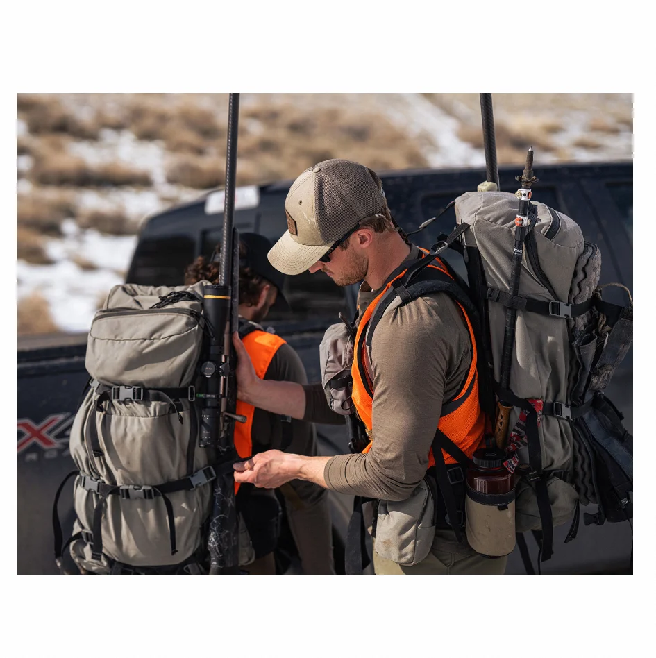 Customized 500D Cordura Nylon Camping Backpack Hunt 80L Volume Hunting Bag For Hunting