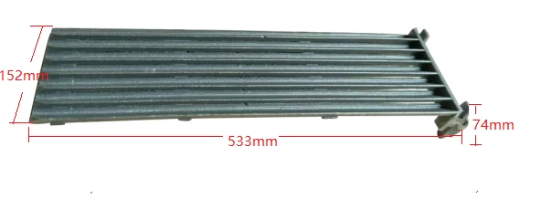 heavy-duty cast iron grates with special drainage channels char broilers Slanted cooking surface