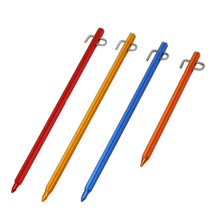 Outdoor Accessory Factory 23cm Y Shape Aluminum Tent Stakes Camping Peg  Manufacturers