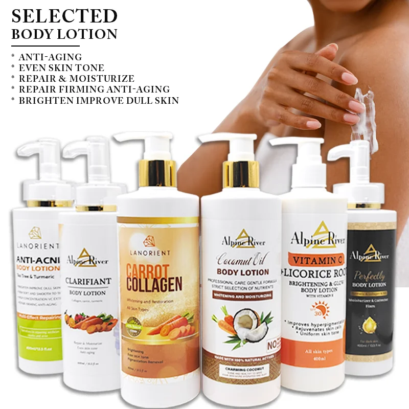 Natural Organic Vitamin E Face & Body Moisturizing Lotion Carotene Removing Dark Spots Brightening And Whitening Body Lotion