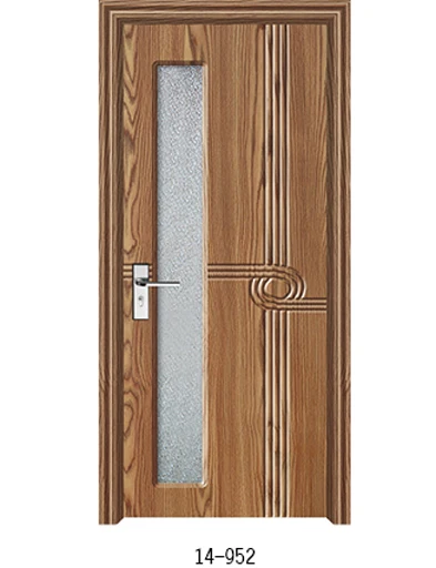 Free Spare Parts Morden Design Internal Shower Bathroom Hdf Interior Glass Pvc Wooden Door With Frames