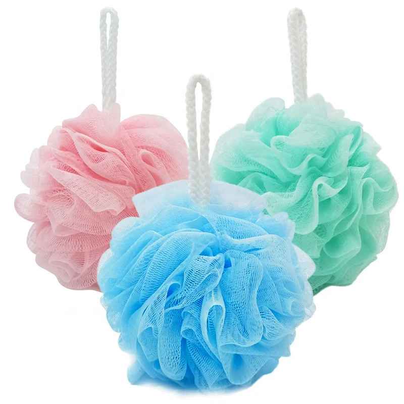 Classic style sponge bath solid color baby sponge bath Best Price body loofah sponge