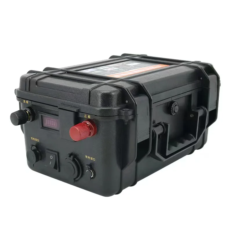 12V 24V 50A/100Ah Lifepo4 Rechargeable Battery For Electric Outboard Thrust Trolling Motor Rowing Boat With Smart BMS