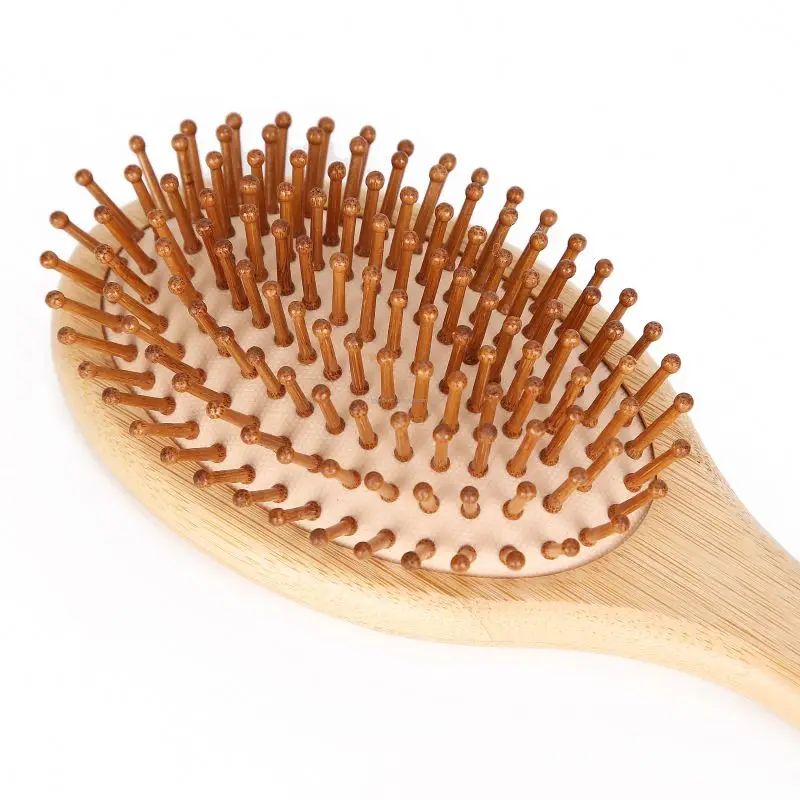 Bamboo Paddle Hairbrush For Kids Infused Oil Brush Packing Box Resin Back Cala Hair 100 Square Wet Handle Padle Brushes Plastic