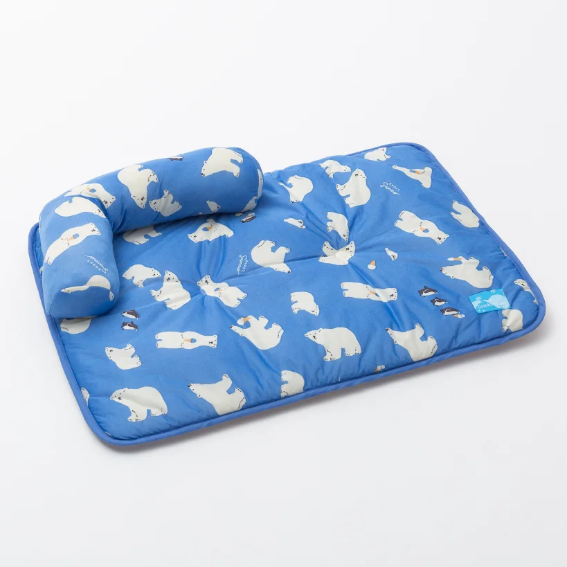 2021 Manufacturers Pet Cool Mats with pillow Customizable  antibiotic breathable  waterproof Pet Cool Pad for dogs and cats