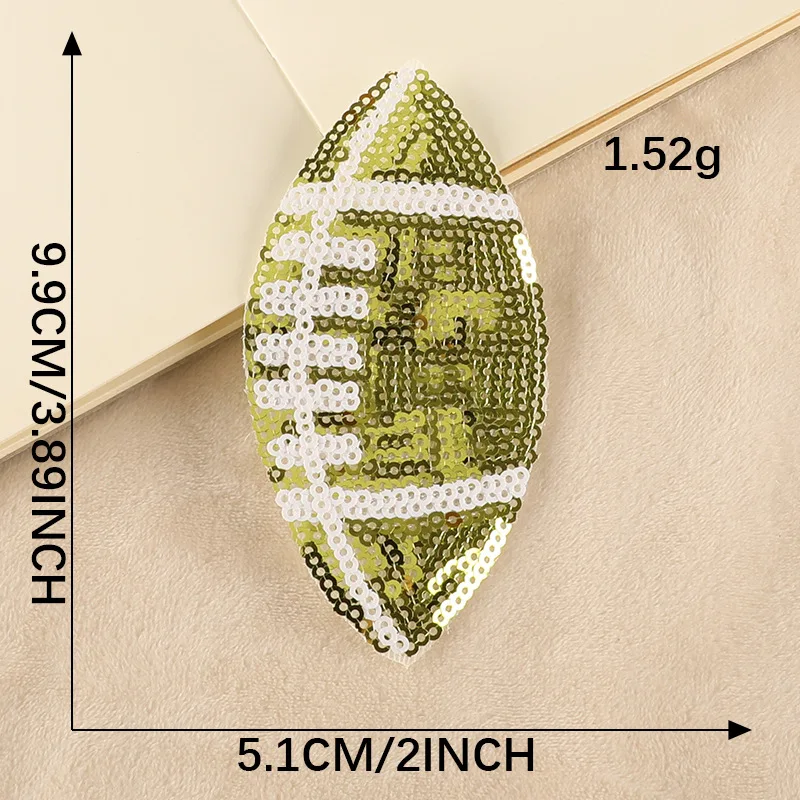 new design colors iron on sequin rugby patches for t shirt dress decoration