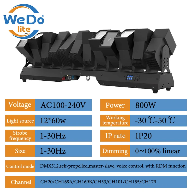 12*60w Moving Beam Bar Light Stage Lighting Equipment 12x60w Beam Moving Head Bar Light