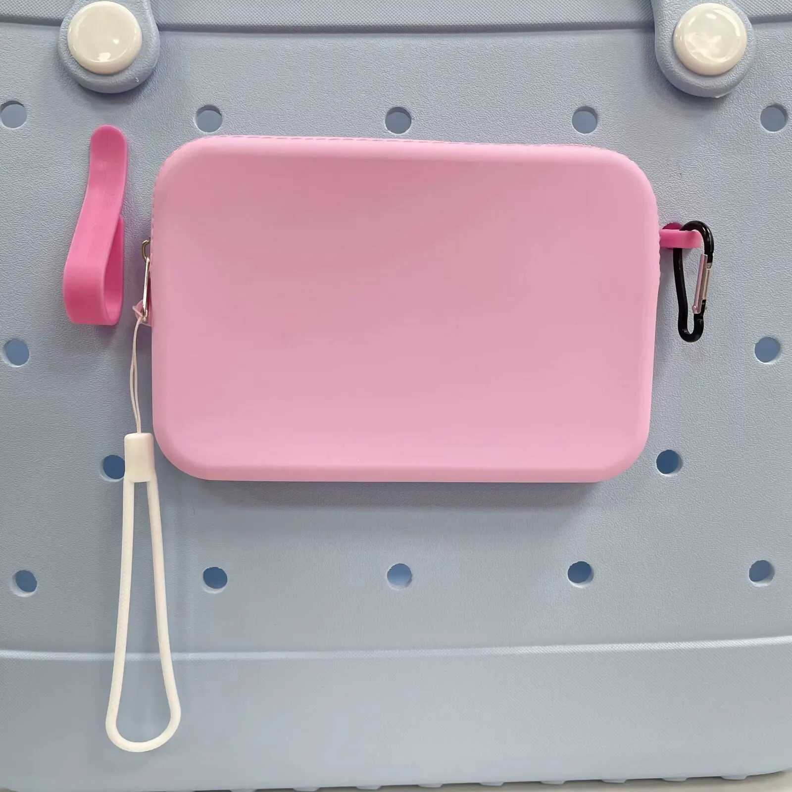Silicone Phone Holder with Handle Compatible with Bag Soft Silicone Charm Insert and Attachment for Beach Bag