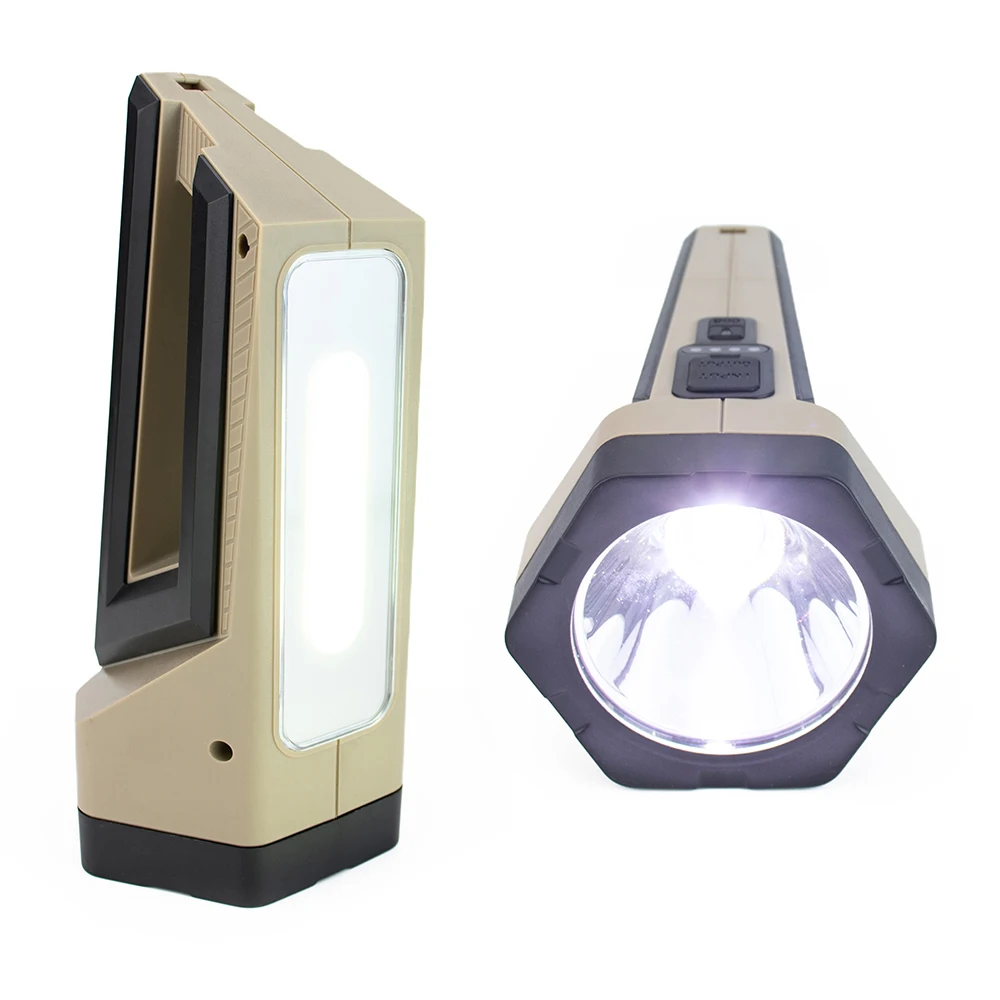 long range working light rechargeable powerful led flashlight handheld ABS cob P70 led searchlight