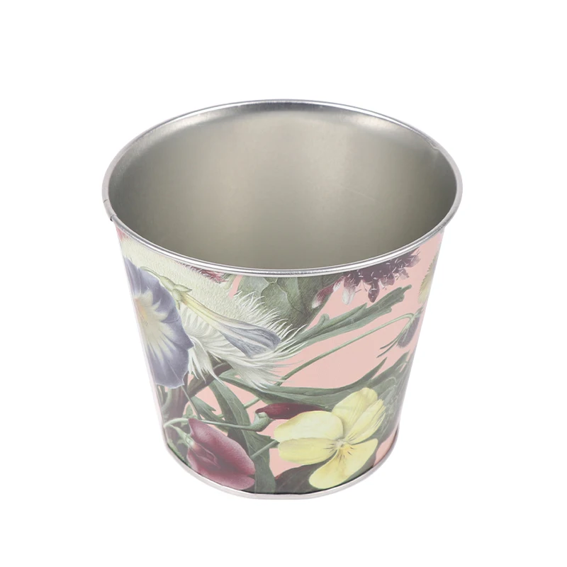 Factory direct sales garbage iron bucket tinplate bucket portable ice bucket hand pull galvanized iron promotion