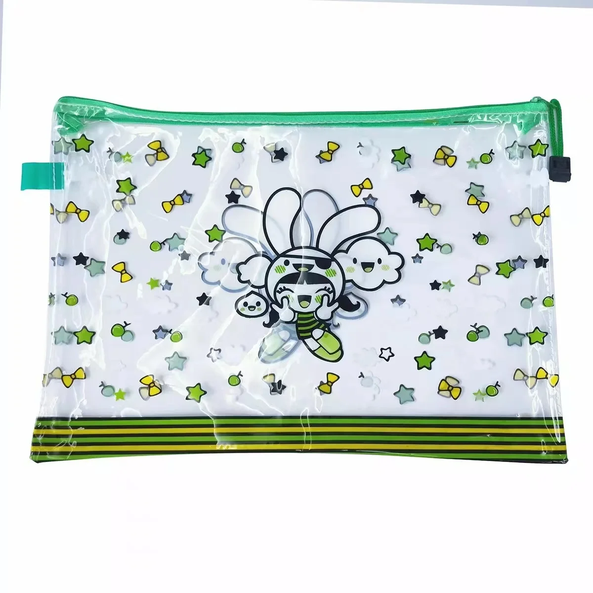 student  file folder zip lock mesh color package clear PVC document bag for office or school put the paper and