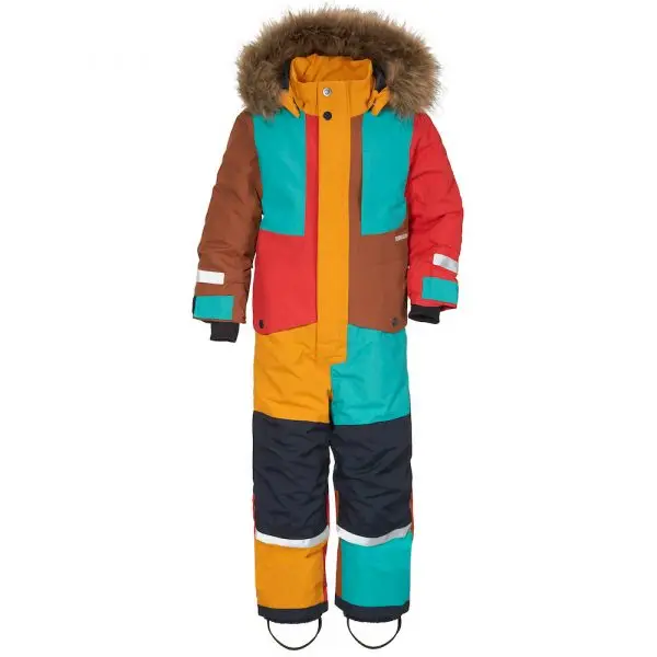 Kids boys winter overall waterproof and breathable material for children outdoor wear snowsuit