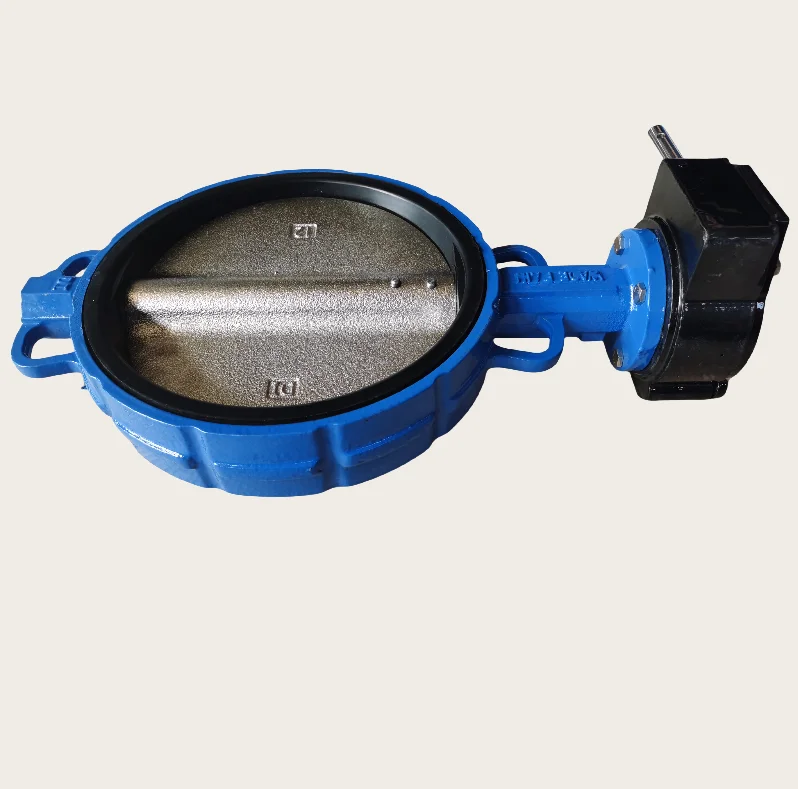 DN300 Ductile Iron Ggg50 Wafer Type Butterfly Valve With Worm Gear Operator Connection to Pn10/Pn16/Cl125/Cl150/JIS 10K