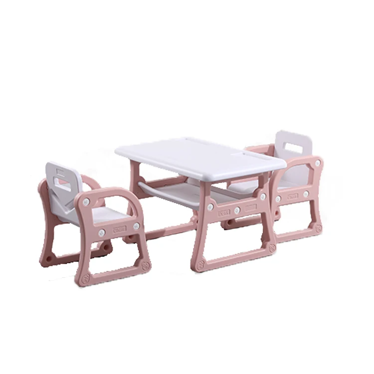 Preschool kids table chair storage children dining study desk and chair set kids play table and chair