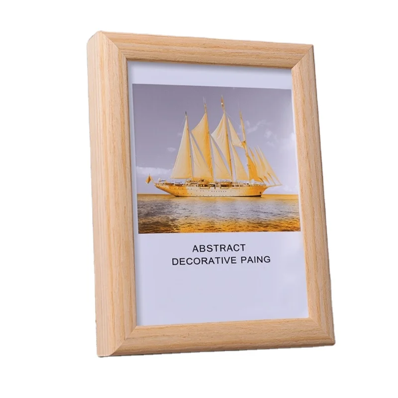 Factory New Design Modern small size Picture Tabletop solid wood Frame With Mat board butterfly leaf plexiglass shadow box