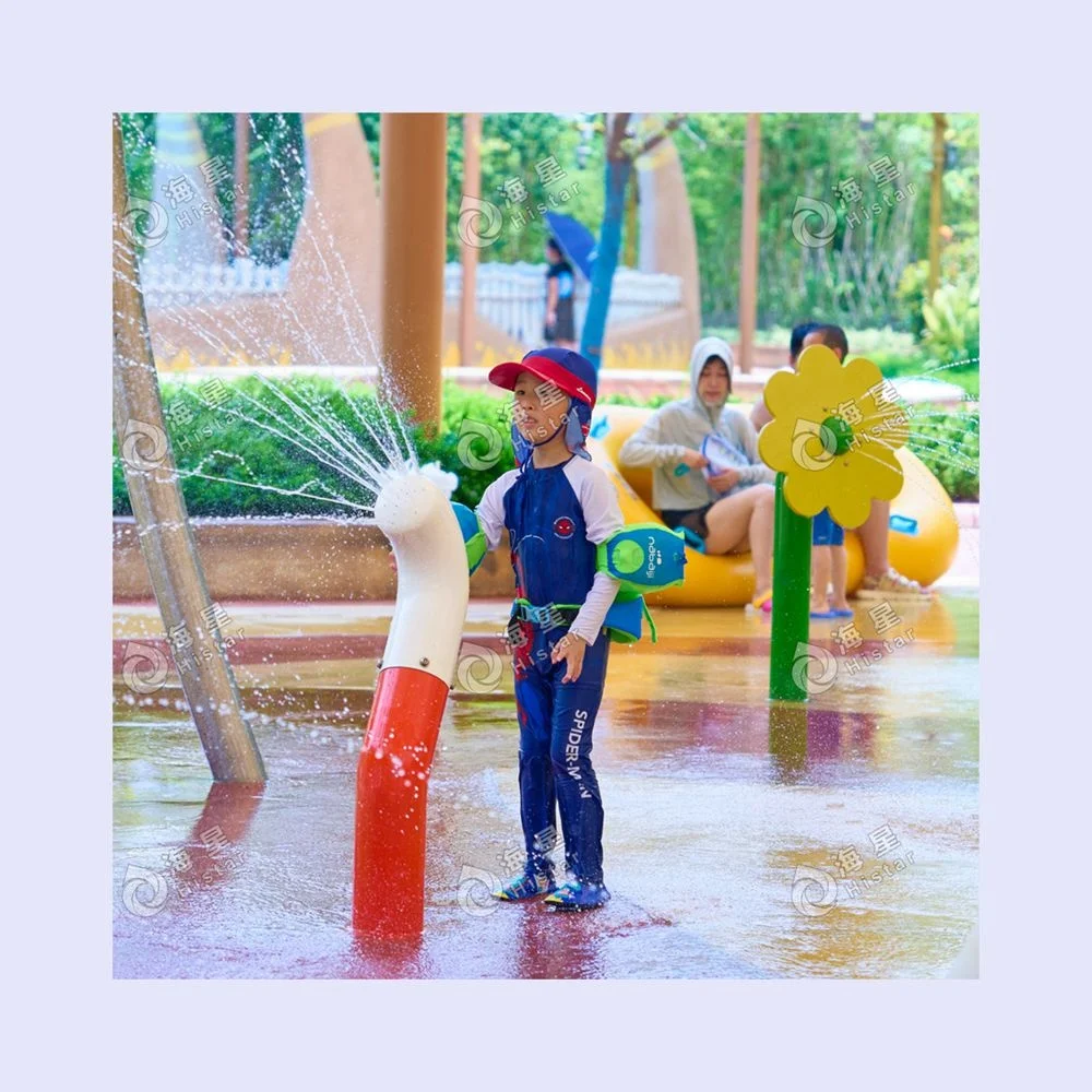 Histar swimming pool slide with water park splash pad equipment spray park