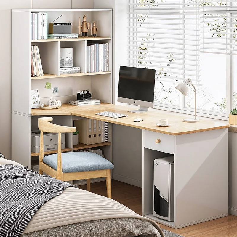 Office Computer Desk Table Writing Desk Storage Shelf Bookcase Student Study