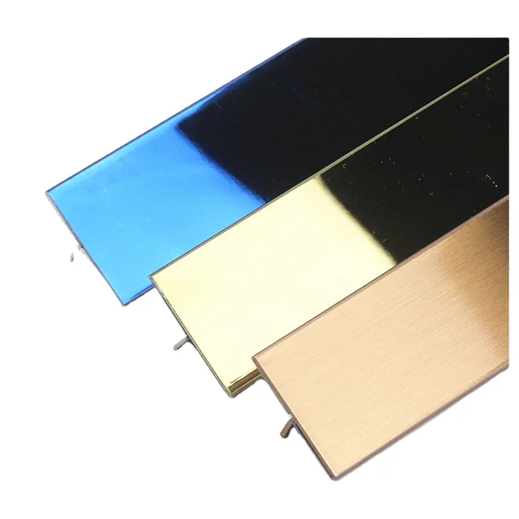Good Quality Customized Style Stainless Steel Waterproof Flooring Skirting Board 304 Stainless Steel Trim Strip