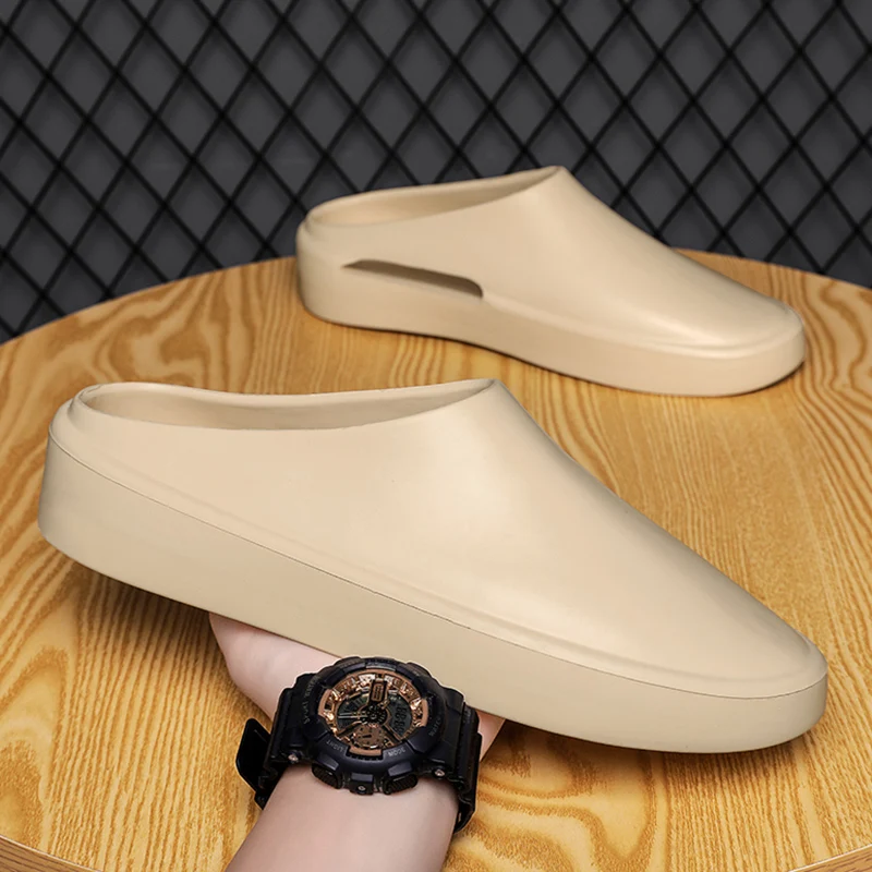 2022 new men women light weight shoes slipper arrival summer hole shoes  EVA yeezi foam runer slippers beach sandal