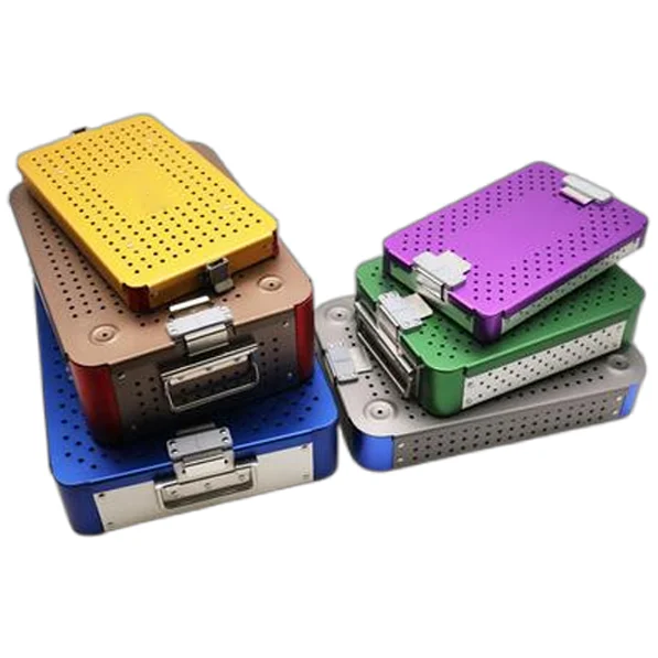 Orthopedic Surgical Instruments Box Implant Medical Aluminum Sterilization Container Box