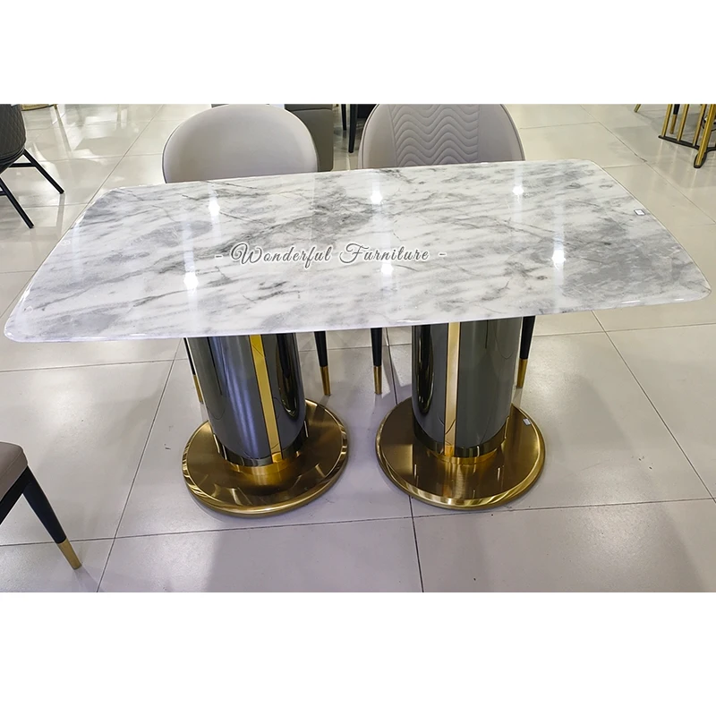 New Popular Contemporary Dining Table Modern Restaurant Kitchen Dining Tables With Chair