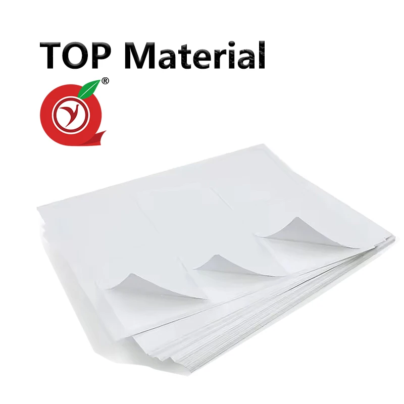 Custom 18UP Oval Kiss Cut Self Adhesive Barcode Sticker Sheet A4 Size Inkjet Laser Label Paper For Office Printer Machine