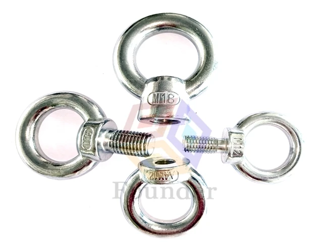 2024 swivel m10 eye bolt wing with double washer and nut for cable railing fitting