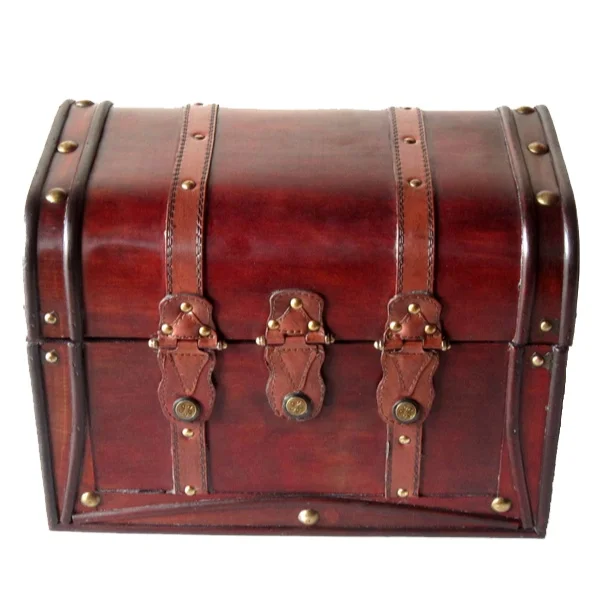 Lovely Vintage Wooden Treasure Chest Gift Packaging Treasure Chest Pirate Treasure Chest