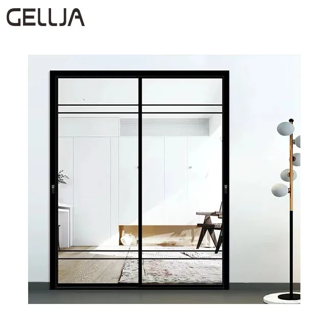 Waterproof Sliding Glass Shower Partition with Aluminum Alloy Back Door Tempered Steel for Bathroom Use sliding glass doors