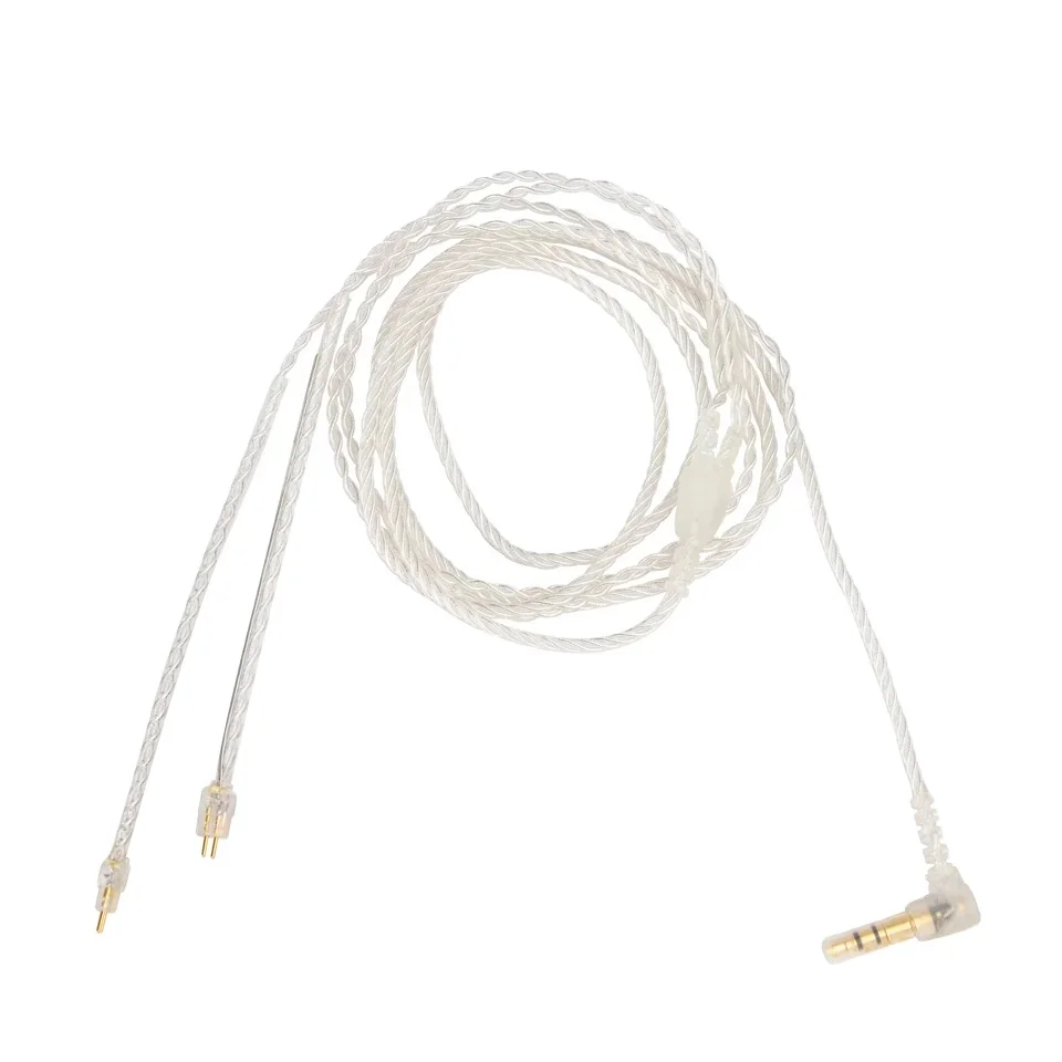 2Pin Silver Earphone Cable Wire for In-ear Monitor Fits for 1964 w4r um3x es3 es5