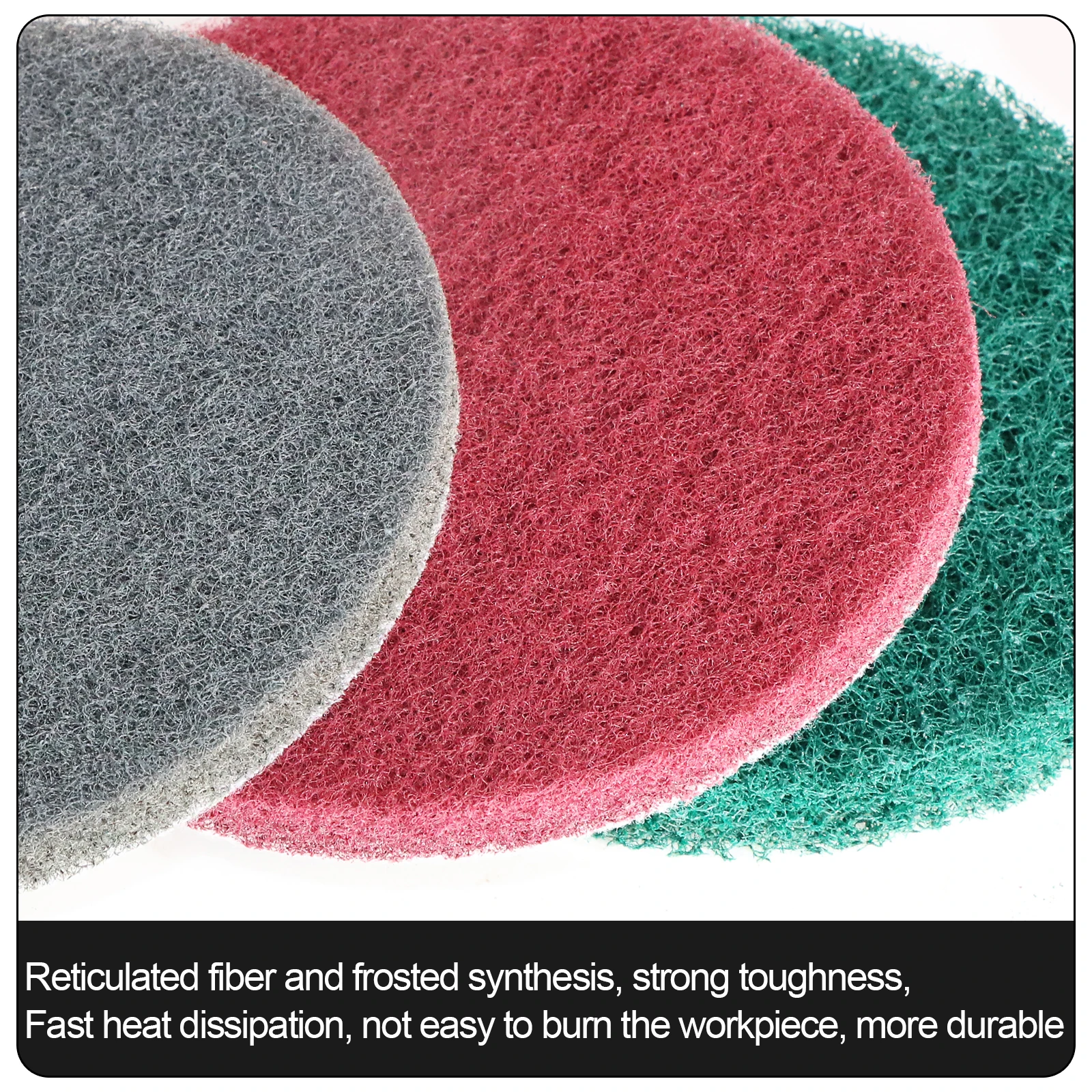 Factory Direct Sales Scouring pad Colorful Round shape 4 inch Industrial scouring pad