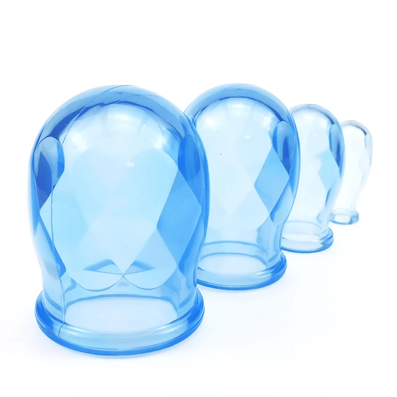 New arrival Cosmetic Healthcare Anti Cellulite Reusable 4 Cups Vacuum Suction Massager Silicone Cupping Silicon Set