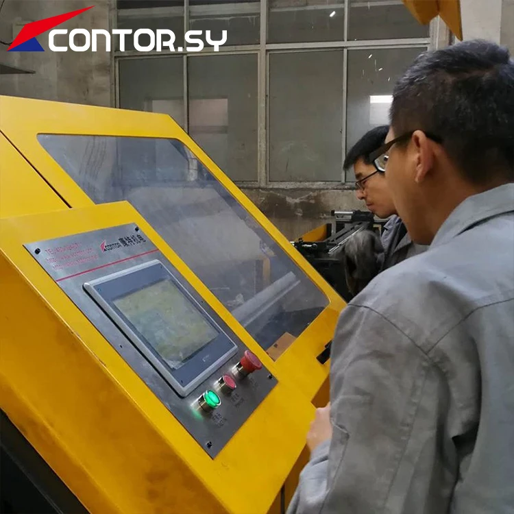 
Automatic Metal Tube Cutting Machine Use Circular Saw Blade Cutoff Steel Tube And Pipe CNC Cut to Length Machine 