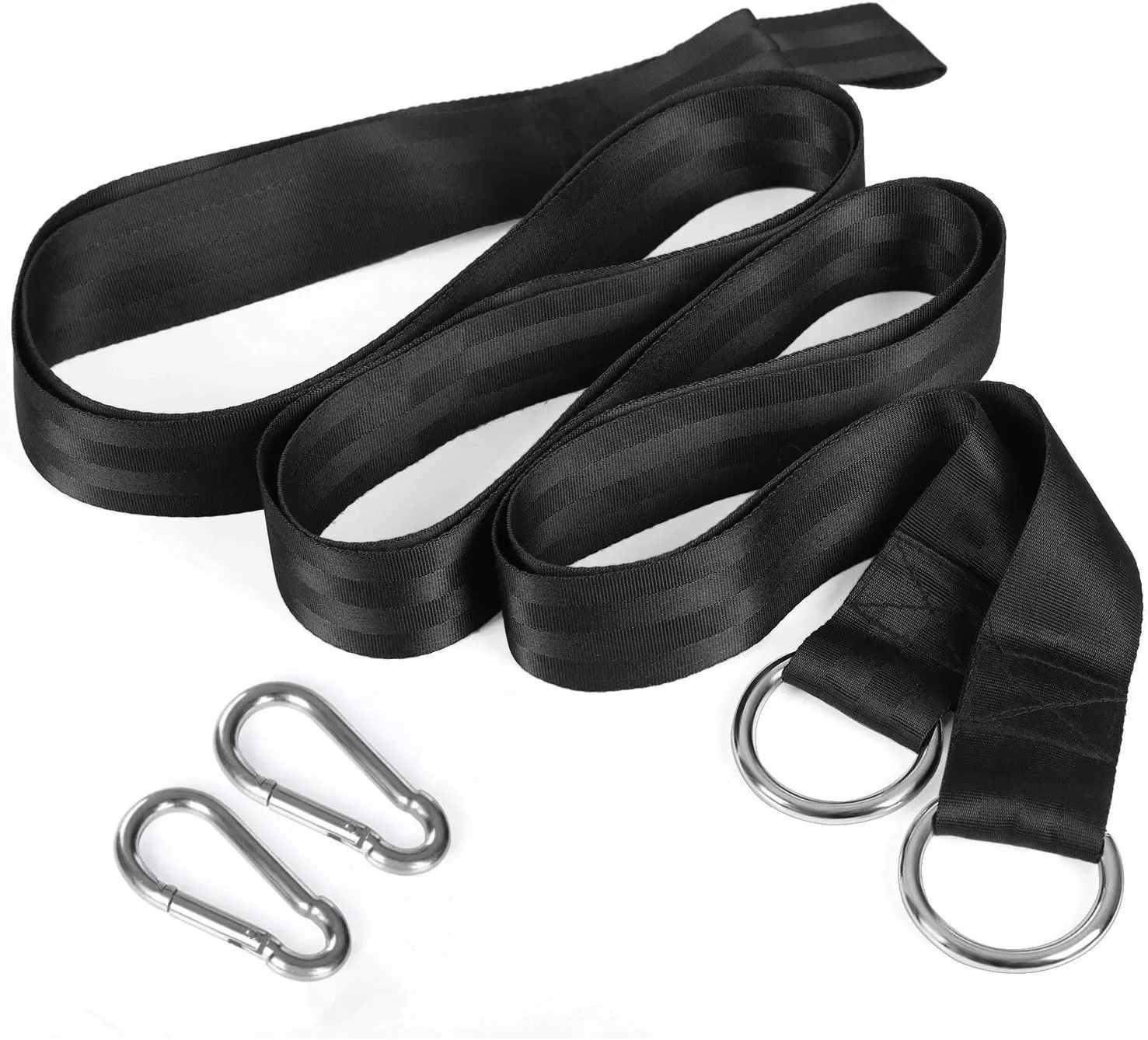 Tropical garden outdoor portable folding beach travel hammock canvas camping hammock swing with mounting straps