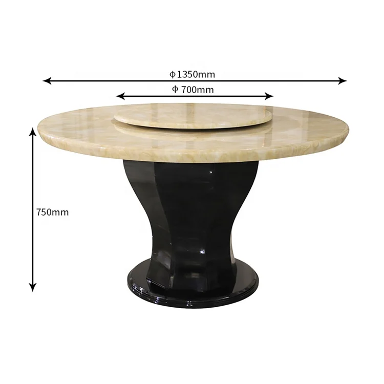Comedor Luxury Dining Room Furniture Set Classic Round Marble Dinning Table For Restaurant Antique Dining Tables