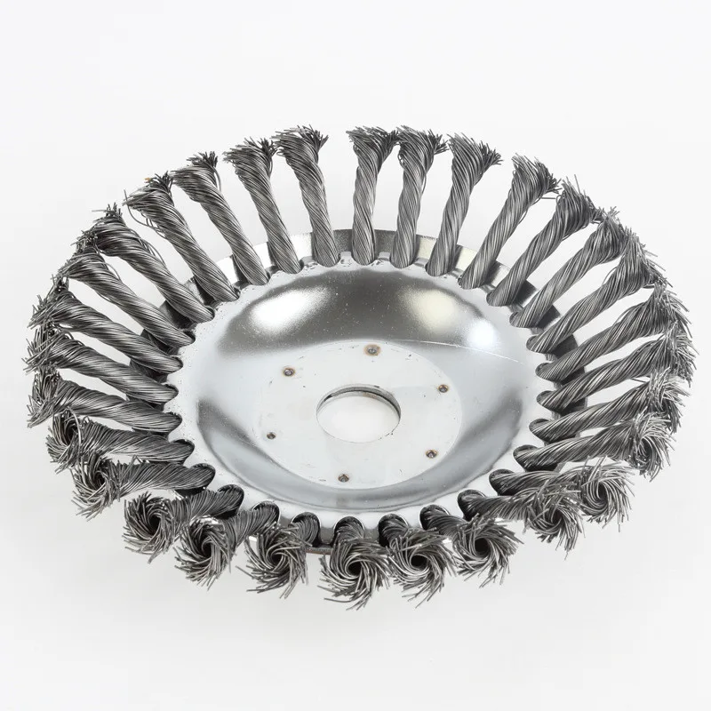 Lawn Mower Steel Wire Wheel Brush Weed Brush Disc Trimmer Head Grass Brush