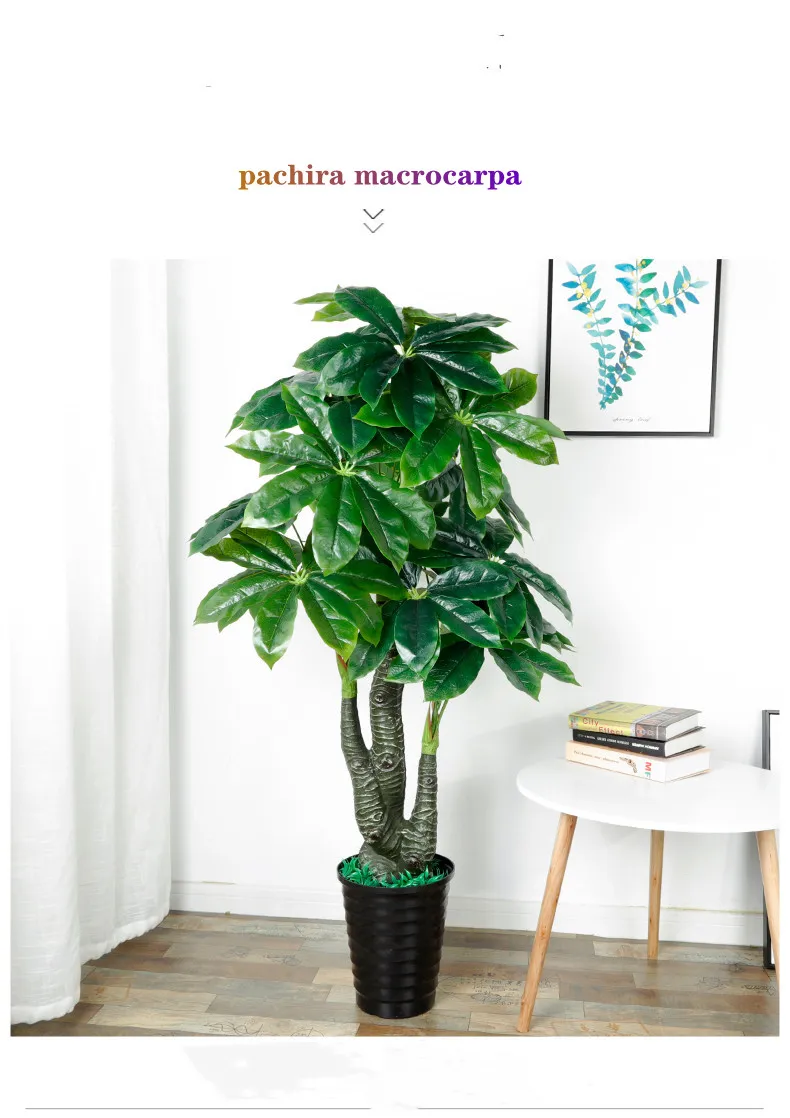 Indoor Decoration Artificial Plants Plastic Bonsai Tree with Pot Faux Simulation Plantas