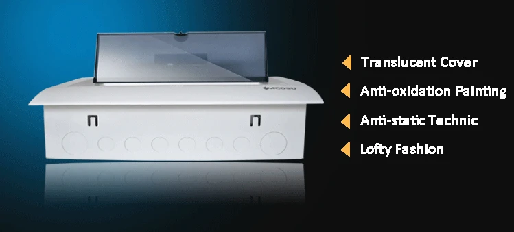 Din rail mounting waterproof  timer switch mcb abs plastic and metal empty box