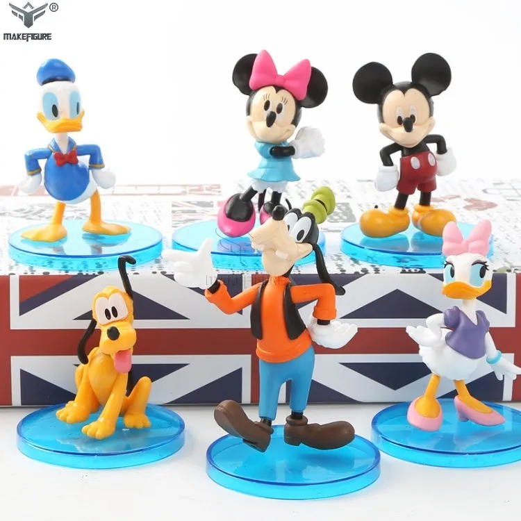 custom making cartoon pvc figure with clear base, make injection pvc cartoon  figurines,  OEM famous cartoon pvc figurine toy