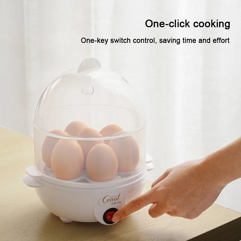 Egg Steamer With Timer Egg Rack Anti-Scalding Hot Pot Lifter Steamer Rack Mini Egg Steamer Household Small Breakfast Machine