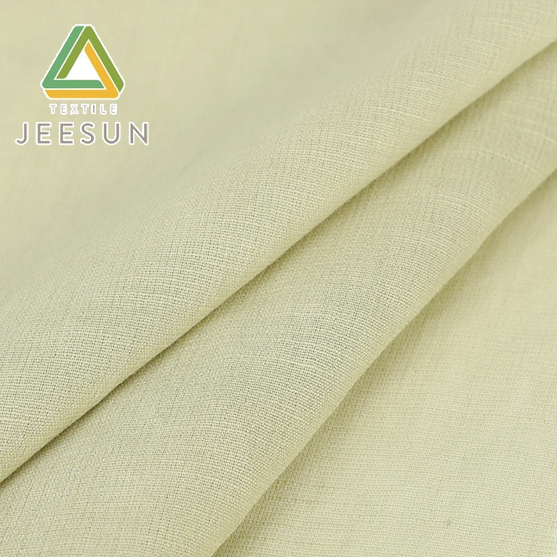 China Supplier Wholesale Textile Dye Microfiber Plain Dyed Linen Rayon Viscose Fabric For Shirts & Blouses