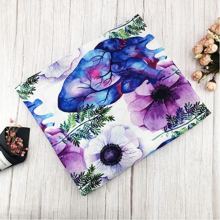 Water Digital Printing On Fabric 100% Cotton Poplin Woven Fabric for Shirt fabric No MOQ