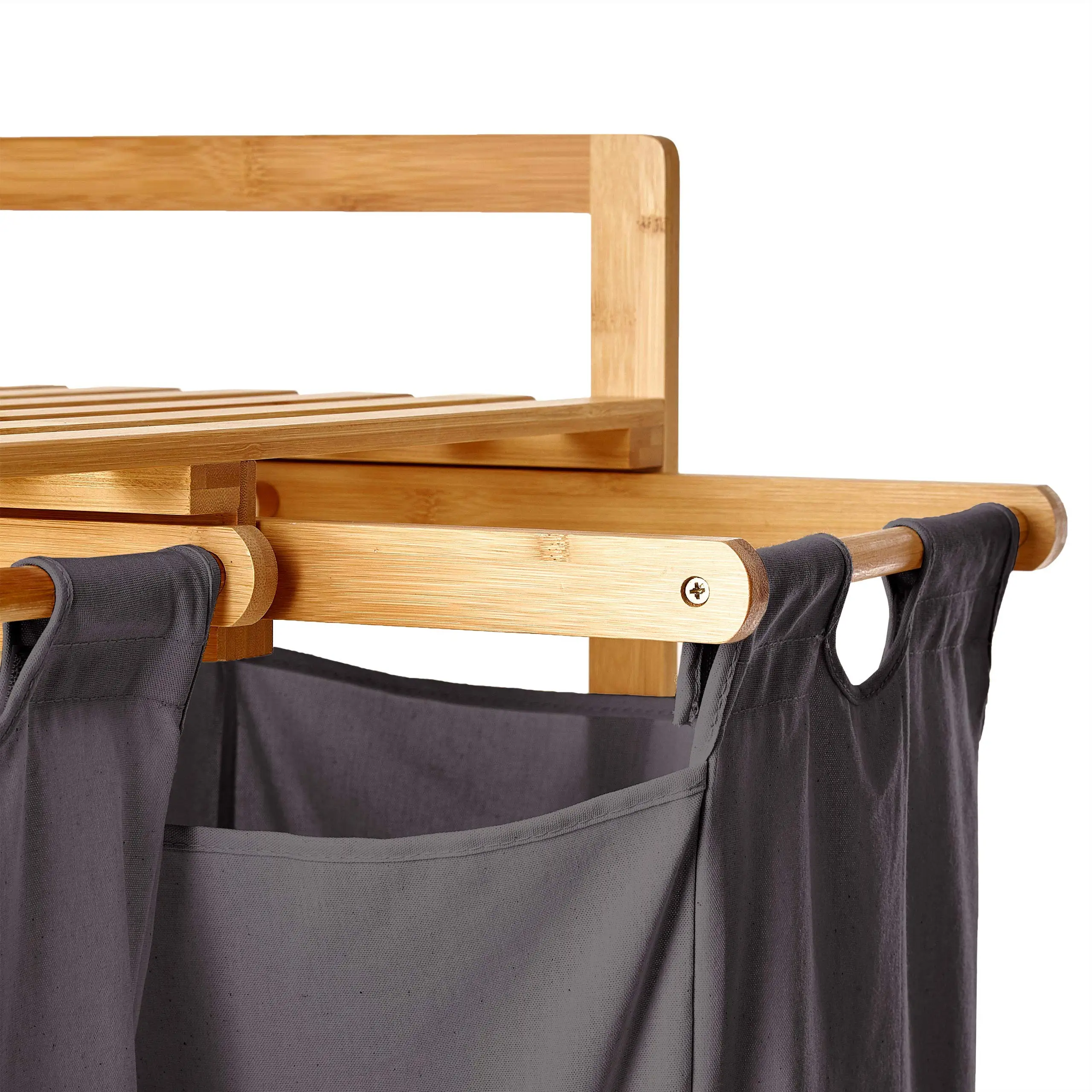 Корзина для белья из натурального бамбука, полки, корзина для белья из бамбука, подставка для белья, корзина для хранения одежды в ванной комнате