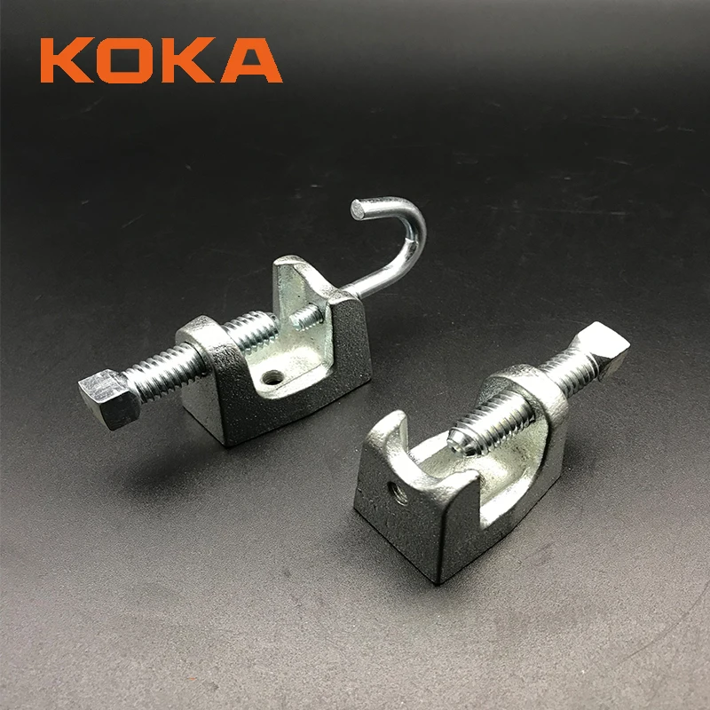 Factory direct sale adjustable cast iron g h beam clamp for construction