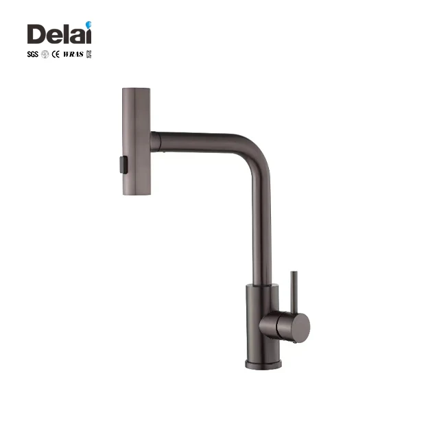 Modern Single-Handle 360 Degree Kitchen Faucet Steel Flexible Spout Waterfall Sink Faucet Different Style Ceramic Valve Core