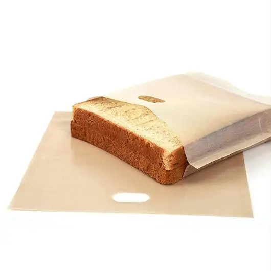 
Toaster Bags Reusable Non-stick Grilled Cheese Easy to Clean Snack Bag Microwave Oven Toast Pouch Toasting Sleeves 